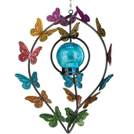 REGAL ART & GIFT Regal Art & Gift REGAL12555 Hanging Solar Wind Butterflies Spinner REGAL12555